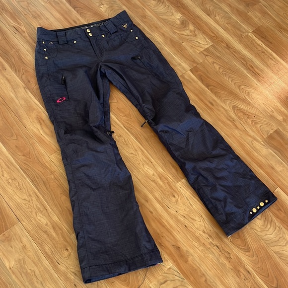 - Oakley Gretchen Bleiler grey snow pants size S - Picture 1 of 10